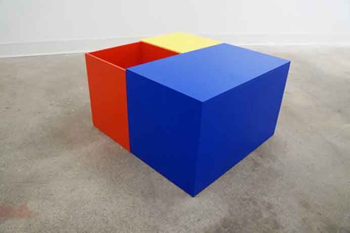 Li Tingwei  李亭葳 -  Blocks  -  acrylic paints, MDF  2014 