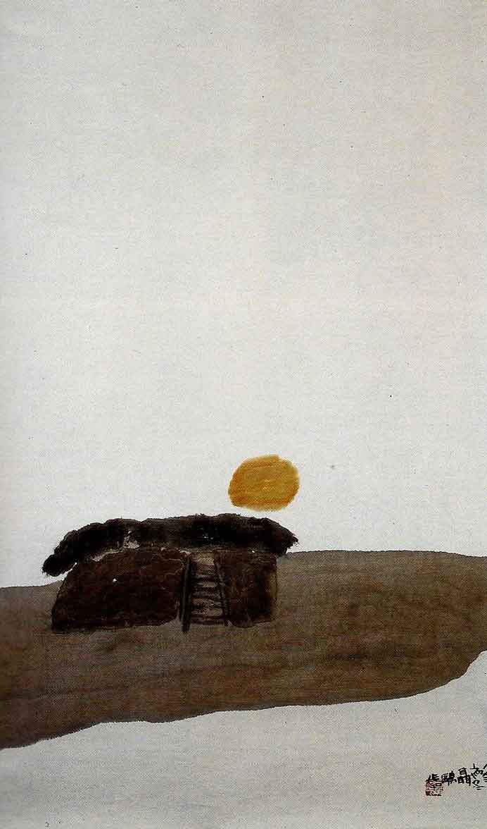 Nie Ou 聂鸥 - Moonlit Landscape - 1985 Nie Ou 聂鸥 - Moonlit Landscape - 1985