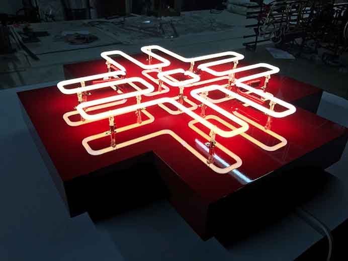 Paul Wong -  #Hashtagplus  -  Neon + Net Art