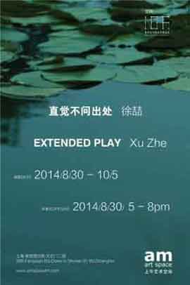  直觉不问出处  -  Extended Play  -  徐喆  Xu Zhen - 31.08 05.10 2014  am Art Space  Shanghai - poster 
