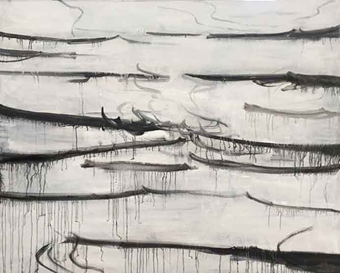 Yang Jinsong  杨劲松   -  Landscape N° 5   -  Oil on canvas  -  2018  