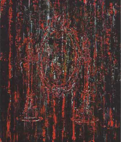 Zhang Zhenxue  张振学 -  Blue Mirror  蓝镜   -  Red Mirror  红镜  -  Oil on Canvas  -  2011