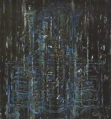 Zhang Zhenxue  张振学 -  Blue Mirror  蓝镜  -  Oil on Canvas  -  2012 - 