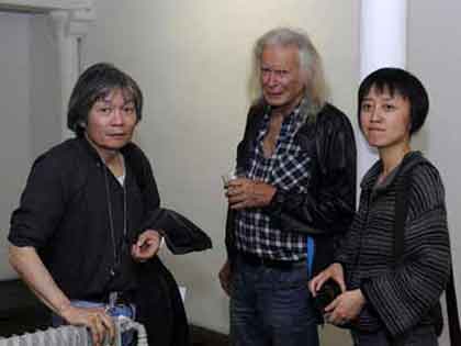Michel Nau with Chan Kai Wen and Wang Yu Paris 2011 * photo of our mutual friend © Dennis Bouchard 