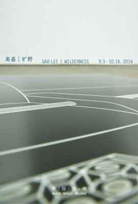 高磊 - 旷野  -  Gao Lei - Wilderness  -  03.09 16.10 2016  White Space  Beijing  -  poster