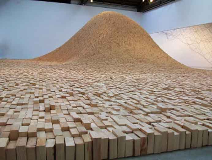 Maya Ying Lin 林璎   -  2 x 4 Landscape  -  Wood  -  2006
