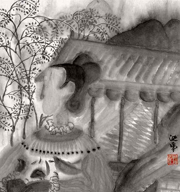 Shen Hu  沈虎  -  Ancient Rhytme  -  Painting
