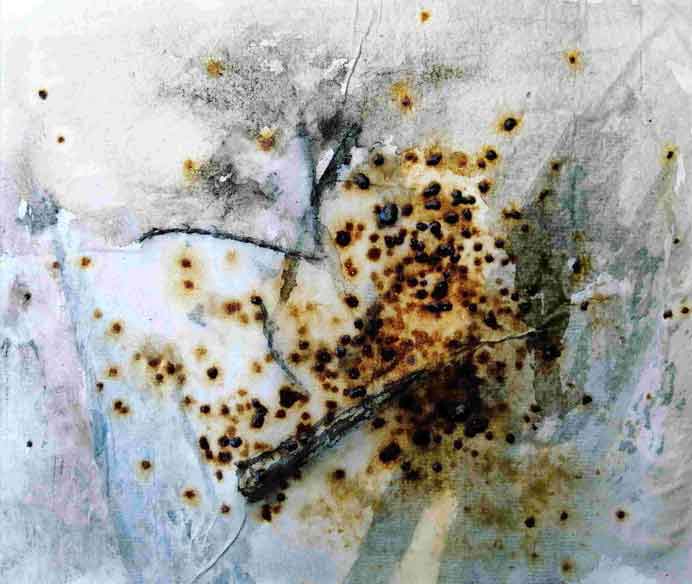 Xie Liying 谢莉颖 - Secret message from the forest N°.4 - Chinese ink and color on paper - 2022 Xie Liying 谢莉颖 - Secret message from the forest N°.4 - Chinese ink and color on paper - 2022