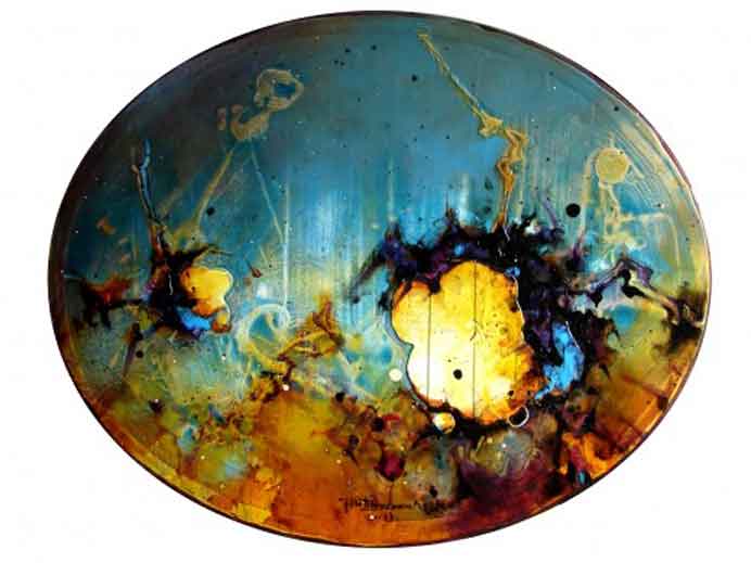 Yan Chao 严超 - Elegant Water Chestnuts - Oil on canvas - 2013 Yan Chao 严超 - Elegant Water Chestnuts - Oil on canvas - 2013
