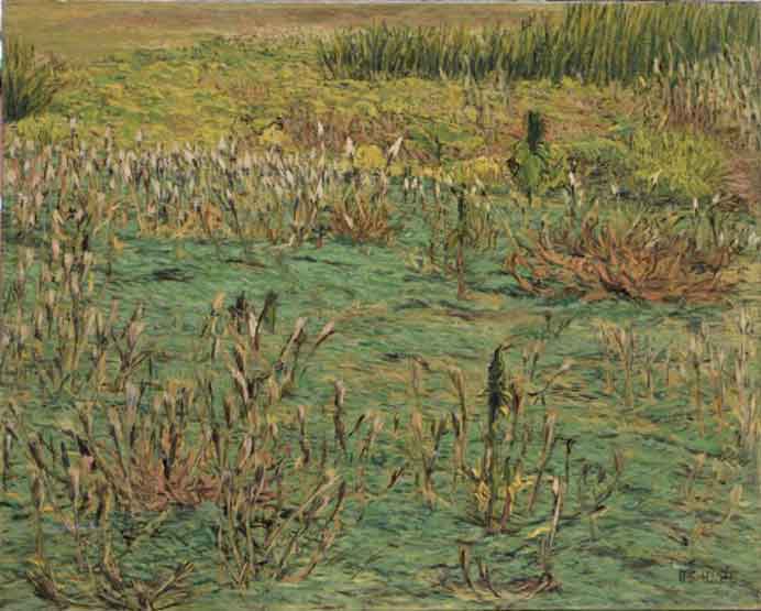 Zhang Liheng 张立恒 - Withered Little Grass - Oil on canvas - 2005 Zhang Liheng 张立恒 - Withered Little Grass - Oil on canvas - 2005