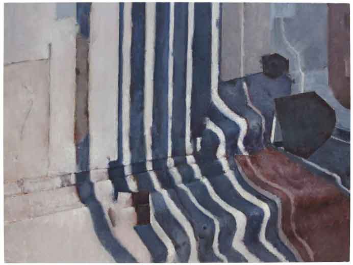  Zhang Litao  张立涛   -  White stripes  -  Oil on canvas   