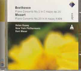 Helen Huang  黄海伦 - Beethoven - Piano Concerto N°. 1 in C major, Op. 15 - Mozart - Piano Concerto N°. 23 in A major, K48