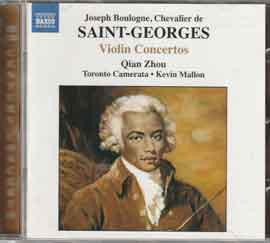 Qian Zhou  钱舟 - Joseph Boulogne, Chevalier de SAINT-GEORGES Violin Concertos