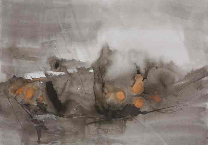 Chung-Hsi Han - Gaia - Ink and watercolour on paper 100 x 70 cm - 2021 Chung-Hsi Han - Gaia - Ink and watercolour on paper 100 x 70 cm - 2021