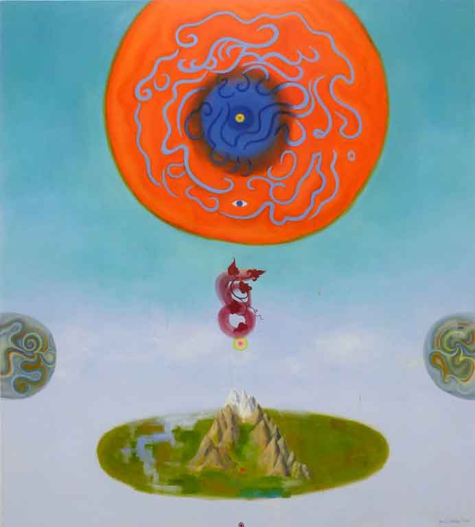 Emily Cheng 成瑞嫻 - Crown over Mount Everest 200 x 180 cm - 2014 Emily Cheng 成瑞嫻 - Crown over Mount Everest 200 x 180 cm - 2014