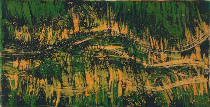 Huang Ko-Chuan  黄歌川  -  Exuberance  -  Batik painting  -  1970