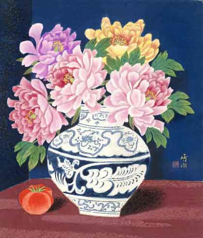 Kuo Hsueh-Hu  郭雪胡  -  glue, color, paper