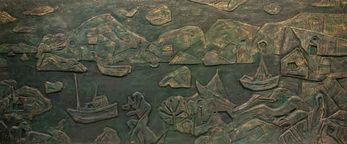 Liao Chi-Chun 廖继春 - Landscape near Taipei - Oil on canvas 65 x 81 cm - 01.1961 Liao Chi-Chun 廖继春 - Landscape near Taipei - Oil on canvas 65 x 81 cm - 01.1961