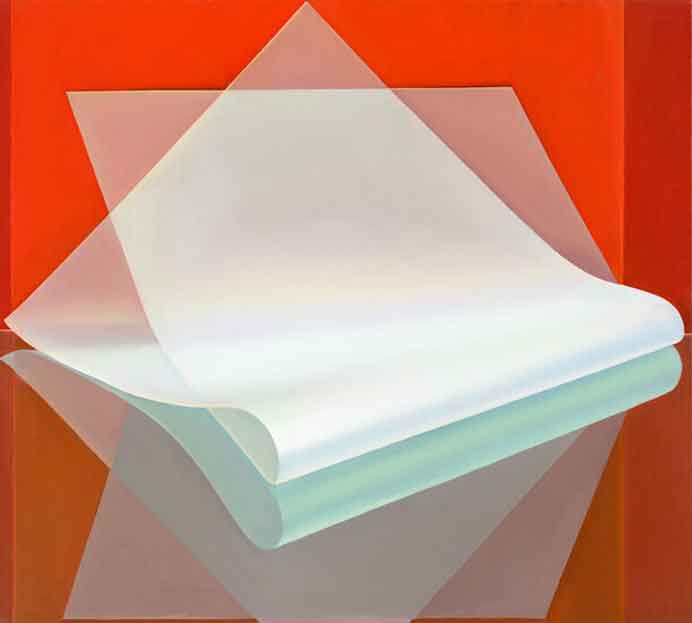 Liu Cong  刘聪  -  Paper - Horizon N°.1  -  Oil on canvas  90 x 100 cm  -  2022
