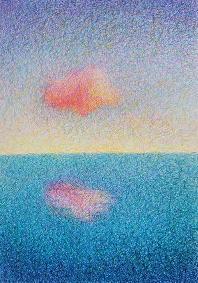 Liu Yuehui 刘月会 - Warm heart - Ballpoint pen on cardboard 21 x 30 cm Liu Yuehui 刘月会 - Warm heart - Ballpoint pen on cardboard 21 x 30 cm