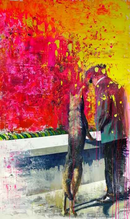 Lu Hang 路航 - Dog Story - Oil on canvas - 2019 Lu Hang 路航 - Dog Story - Oil on canvas - 2019