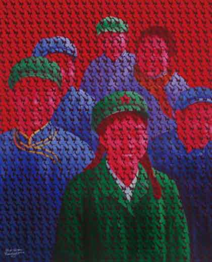 Ren Hong 任虹 - Red Memory N°.61 - Oil on canvas 150 x 120 cm Ren Hong 任虹 - Red Memory N°.61 - Oil on canvas 150 x 120 cm