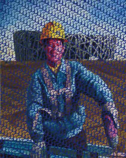 Ren Hong 任虹 - The Torch N°.1 - Oil on canvas 100 x 80 cm Ren Hong 任虹 - The Torch N°.1 - Oil on canvas 100 x 80 cm