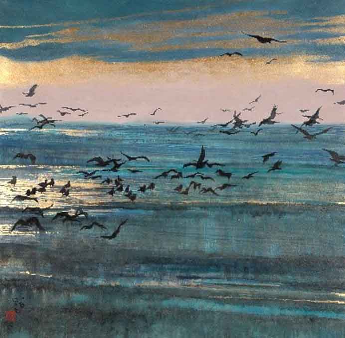 Shen Ziyao  沈子尧   -  Untitled  -  Chinese ink and mixed media on paper