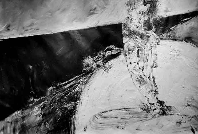 Sun Haili ??? - What you see is Gad's drunkenness - Acrylic on canvas 205 x 135 cm - 2023 Sun Haili ??? - What you see is Gad's drunkenness - Acrylic on canvas 205 x 135 cm - 2023