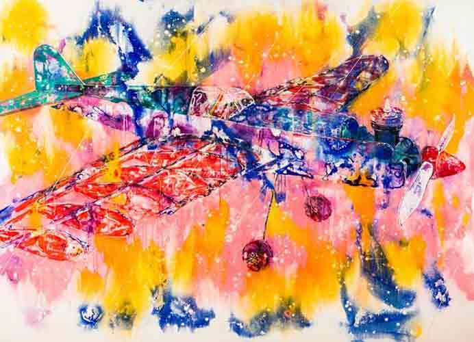 Wang Liang-Yin 王亮尹 - Spray and Rainbow - Acrylic on canvas 140 x 194 cm - 2019 Wang Liang-Yin 王亮尹 - Spray and Rainbow - Acrylic on canvas 140 x 194 cm - 2019