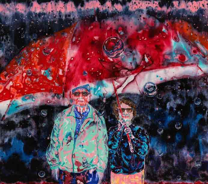 Wang Liang-Yin 王亮尹 - Umbrella - Acrylic on canvas 156 x 182 cm - 2020 Wang Liang-Yin 王亮尹 - Umbrella - Acrylic on canvas 156 x 182 cm - 2020