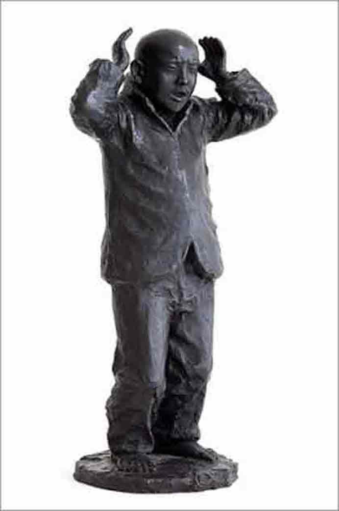 Wang Shugang 王书刚 - Qi Gong - Bronze sculpture 50 x 26 x 18 cm - 2009 Wang Shugang 王书刚 - Qi Gong - Bronze sculpture 50 x 26 x 18 cm - 2009