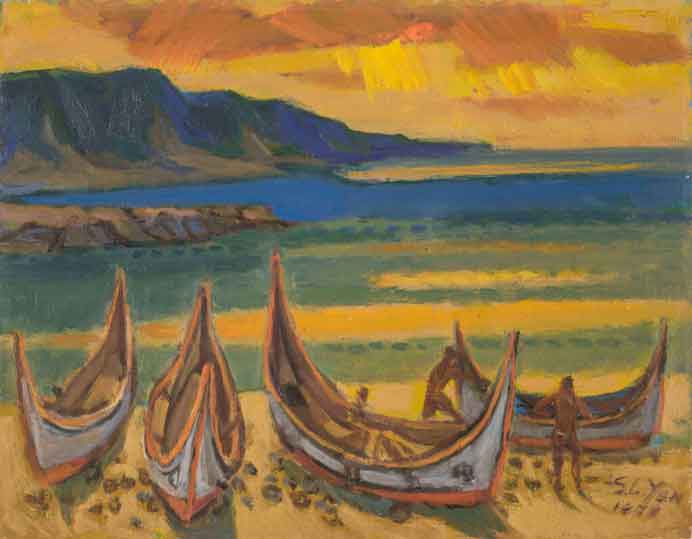 Yen Shui-Long 颜水龍 - Oil on canvas - 1978 Yen Shui-Long 颜水龍 - Oil on canvas - 1978