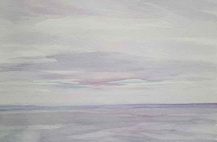 Zhang Chunbo 张春勃 - Sea Trip to Alaska 5 - Watercolor 6 x 9 - 2021 Zhang Chunbo 张春勃 - Sea Trip to Alaska 5 - Watercolor 6 x 9 - 2021
