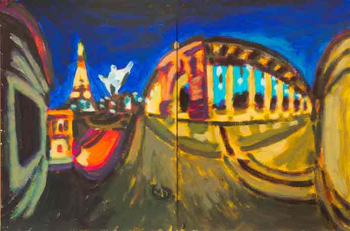 Zhang Mo 张墨 - Arcadia: Panorama 09 - Acrylic on paper 32 x 48 cm - 2020 Zhang Mo 张墨 - Arcadia: Panorama 09 - Acrylic on paper 32 x 48 cm - 2020