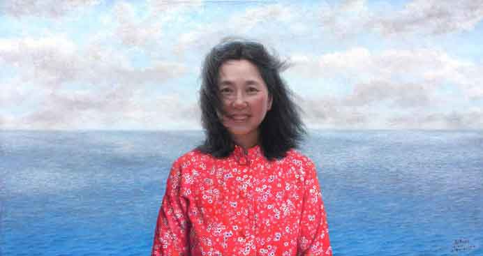 Zhao Dalu 赵大陆 - Sunny Day - Oil on canvas 80 x 150 cm - 2019 - Portrait Prize Finalist 2020 - National Portrait Gallery Zhao Dalu 赵大陆 - Sunny Day - Oil on canvas 80 x 150 cm - 2019 - Portrait Prize Finalist 2020 - National Portrait Gallery