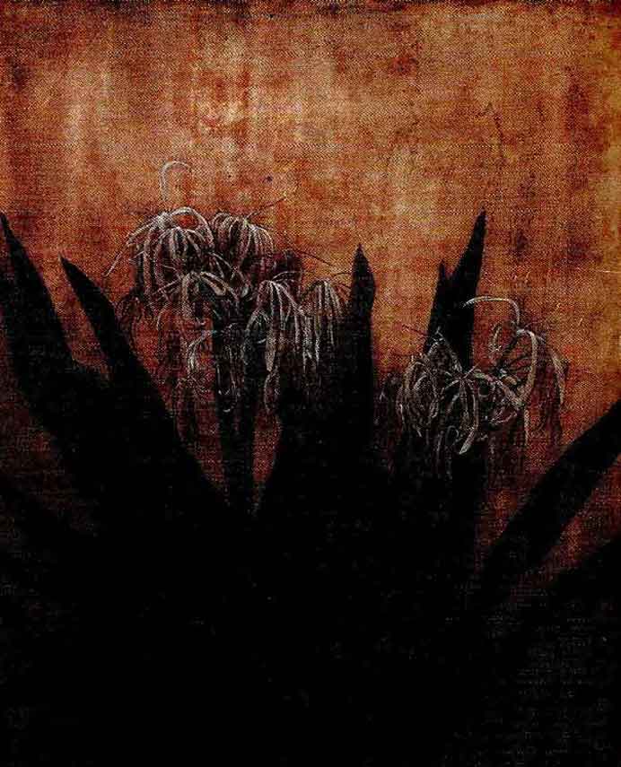 Zhao Xiuhuan  趙秀焕  -  Spider Lilies  -  dated spring of wuchen  -  1988
