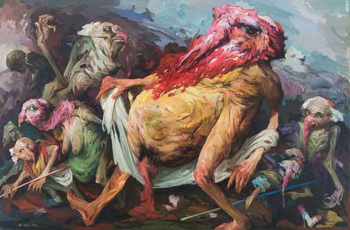 Zhao Yongbo  赵永勃  -  Demons are back  -  160 x 240 cm  -  2022