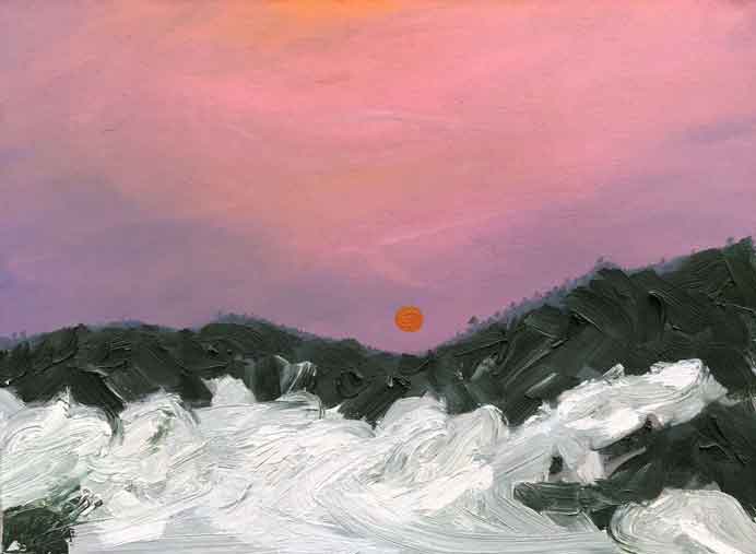 Shan Sa 山飒 - huile sur toile 73 X 54 cm - 2010 - collection Michel Nau 