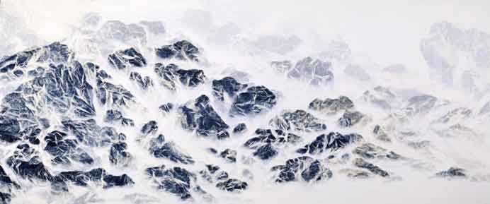 Wu Chi-Tsung 吴季璁 - Cyano-Collage 27 - Cyanotype, Xuan Paper, Acrylic Gel - 2018 Wu Chi-Tsung 吴季璁 - Cyano-Collage 27 - Cyanotype, Xuan Paper, Acrylic Gel - 2018