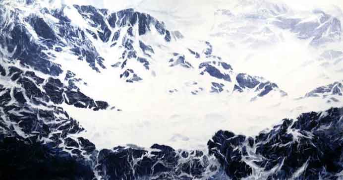 Wu Chi-Tsung 吴季璁 - Cyano-Collage 21 - Cyanotype, Xuan Paper, Acrylic Gel - 2017 © Wu Chi-Tsung 吴季璁 - Cyano-Collage 21 - Cyanotype, Xuan Paper, Acrylic Gel - 2017