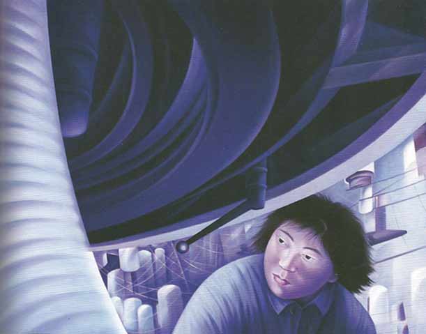 Chen Ying-Teh 陳英德  -  Sous la machine tournante 1980