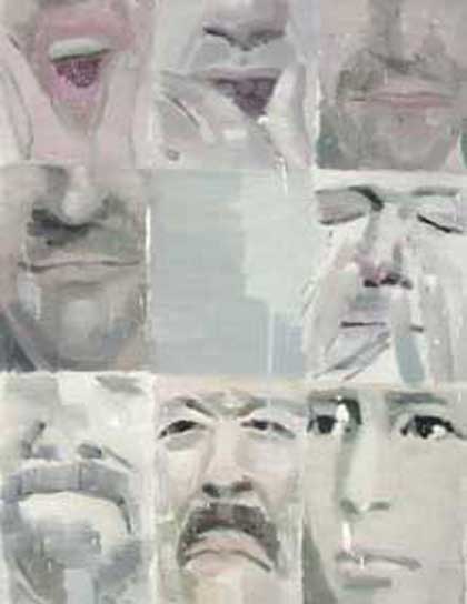 Wei Shanghe  魏尚河 - Face - oil on canvas 100cm x 70cm 2008