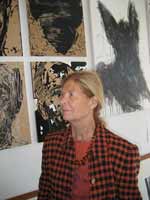 Daniele Sicard dans l'atelier de Zhang Hongyu