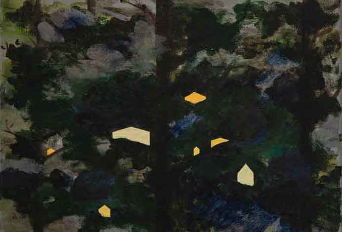 Chuang Tong-Chiao 莊東橋 - The Dream of Home 16  -  Acrylic on canvas  24 x 33 cm  -  2016