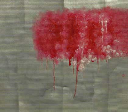 Zhang Chunlong 张春龙 - sans titre - 120cm x 120cm huile sur toile 2008. Zhang Chunlong 张春龙 - sans titre - 120cm x 120cm huile sur toile 2008.