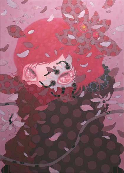 Chiu Chih-Wei 邱銍韋  - Defoliation,50cm x 70cm acrylique sur toile 2010  