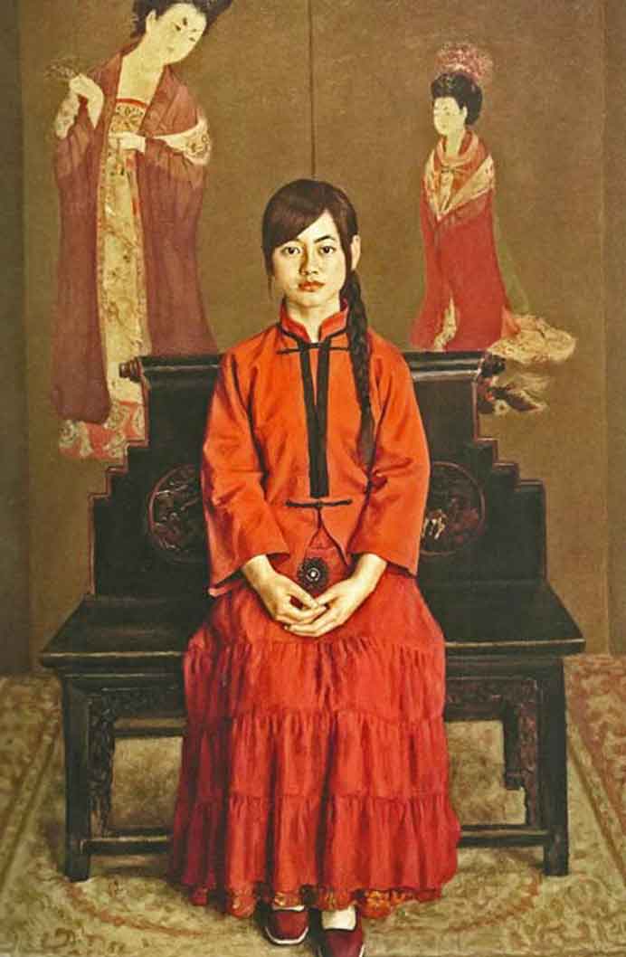 Yang Feiyun 杨飞云 - portrait d'une dame 2012